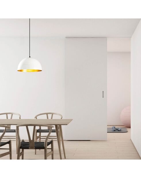 Suspension Berceste blanche - 30x30x111 cm