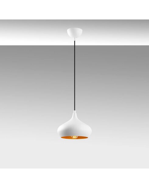 Suspension Dodo blanche - 22x22x115 cm