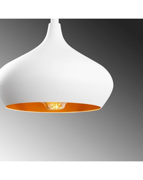 Suspension Dodo blanche - 22x22x115 cm