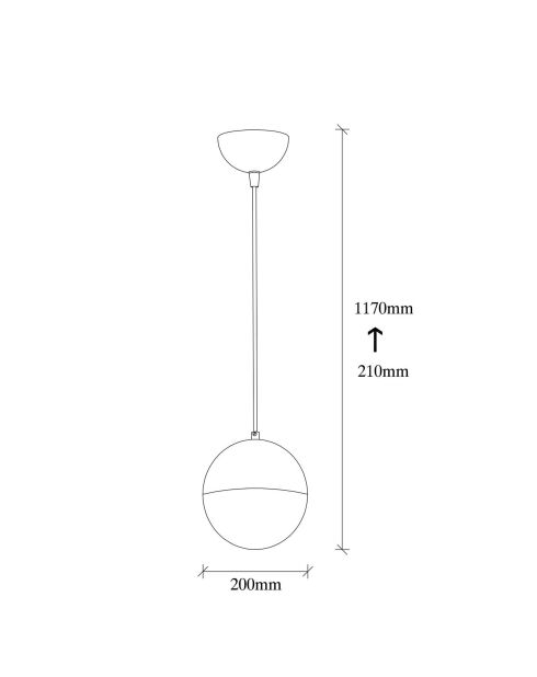 Suspension Bastos vintage/blanc - 20x20x117 cm