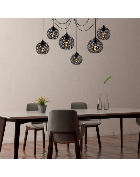 Suspension Fellini noire - 137x137x107 cm