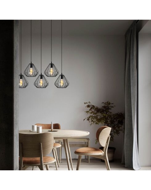 Suspension Diamond noire - 93x117 cm