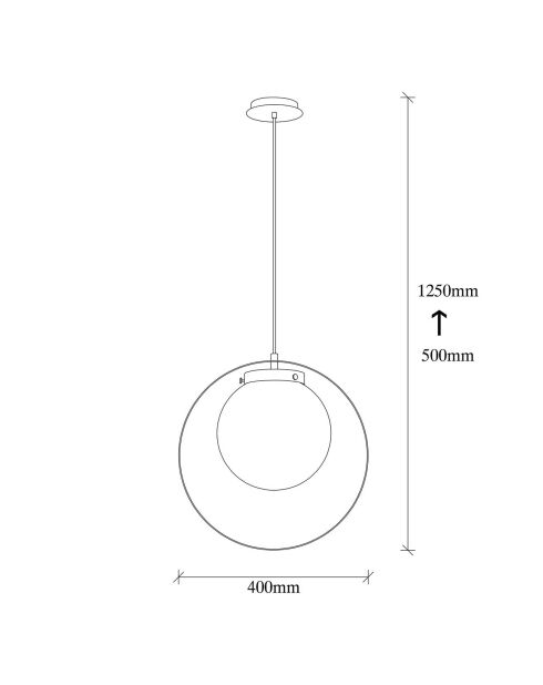 Suspension Tan dorée - 40x125 cm
