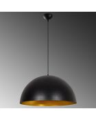 Suspension Sivani noir/doré - 60x126 cm