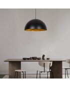 Suspension Sivani noir/doré - 60x126 cm