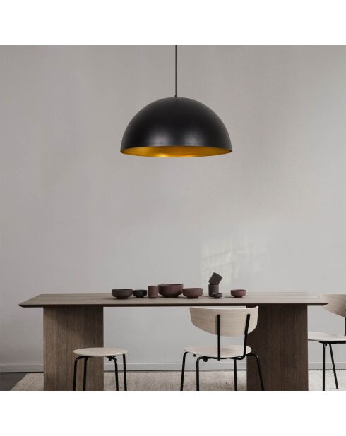 Suspension Sivani noir/doré - 60x126 cm