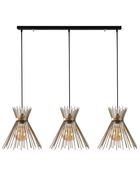 Kirpi zwarte hanglamp - 104x34x129 cm