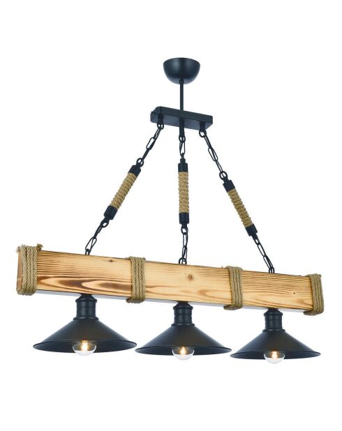 Suspension Kutuk noyer/noir - 70x20x75 cm
