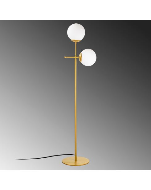 Lampadaire Mudoni doré - 34x15x174 cm