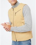 Blouson Jax doublure fausse peau de mouton beige