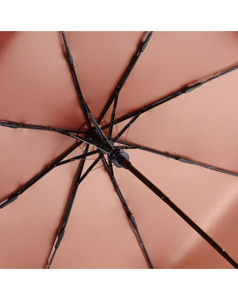 Ombrello automatico piccolo nero/rame
