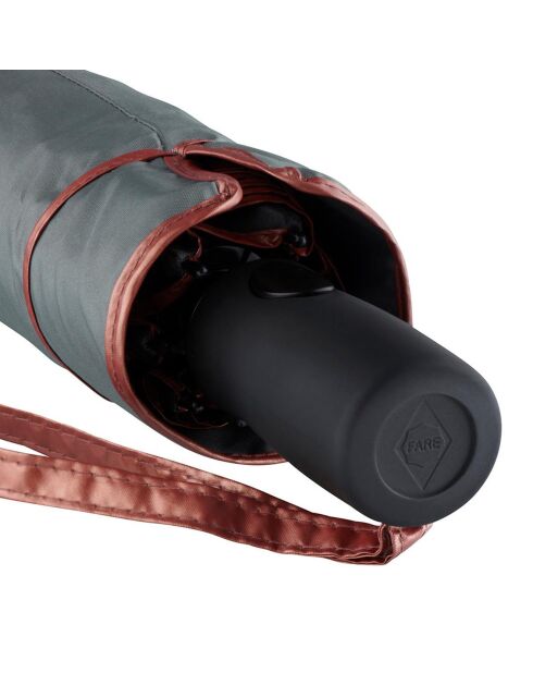 Ombrello automatico piccolo nero/rame