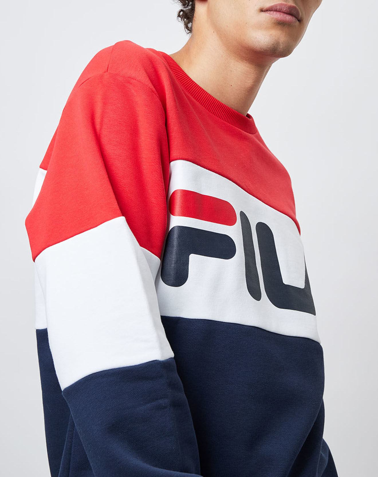 Sweat Straight bleu blanc rouge Vente privee Fila BazarChic