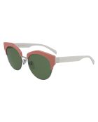Damen-Sonnenbrille in Rosa/Weiß