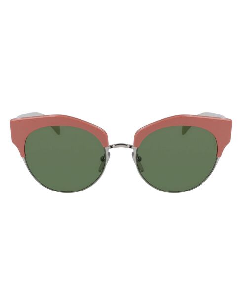 Damen-Sonnenbrille in Rosa/Weiß