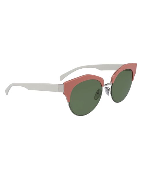 Damen-Sonnenbrille in Rosa/Weiß