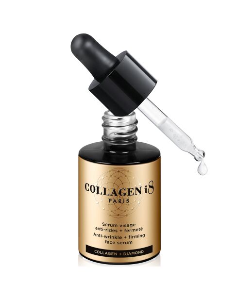Sérum visage anti-rides + fermeté au collagène et diamant - 30 ml