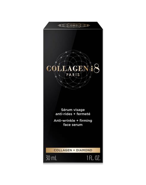 Sérum visage anti-rides + fermeté au collagène et diamant - 30 ml