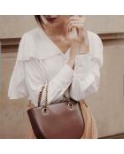 Halskette Diana, vergoldet, mit Süßwasserperlen