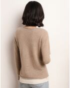 Pull 100% Cachemire Reagan marron clair
