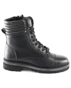 Boots en Cuir Polette noires
