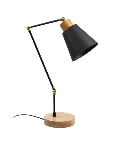Lampe de table Manavgat  noire - D.14x52 cm