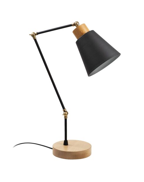 Lampe de table Manavgat  noire - D.14x52 cm
