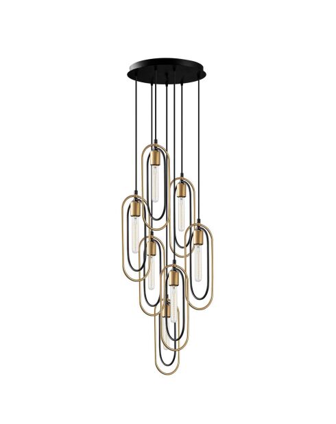 Suspension Cerco  noir/doré - D.48x132 cm
