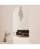 Suspension Cerco  noir/doré - D.48x132 cm