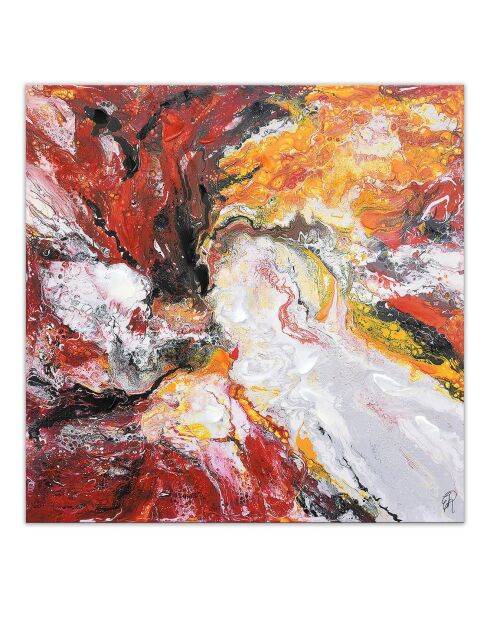 Tableau abstrait multicolore - 100x100 cm