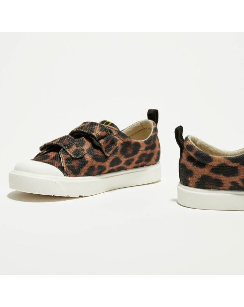 Sneakers City Geo marron/noir