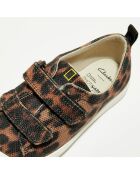 Sneakers City Geo marron/noir