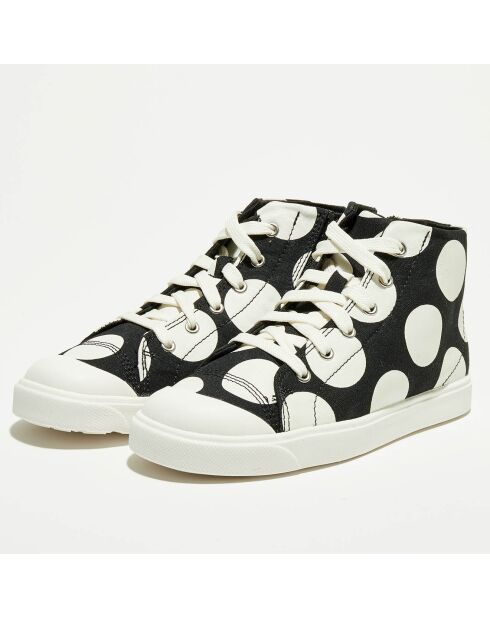 Sneakers en Toile City FlareHi K noir/blanc