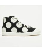 Sneakers en Toile City FlareHi K noir/blanc