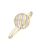 Bague Waves Diamant 0.07 ct Or jaune
