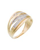 Zhongli diamantring 0,231 kt geelgoud