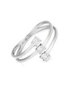 Bague Nous Trois Diamant 0.03 ct or blanc