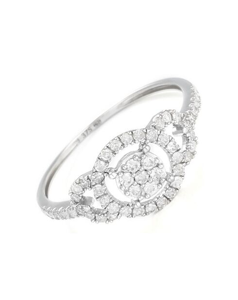 Bague Infini Diamant 0.31 ct or blanc