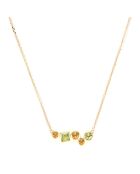 Collier Colorama Citrine & Péridot 0.794 ct Or Jaune