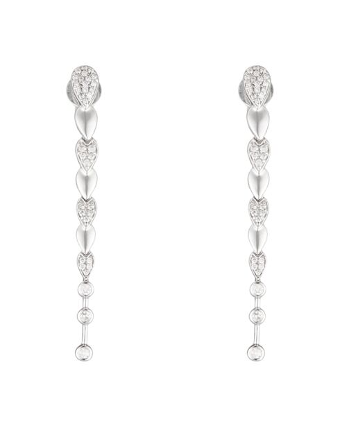 Cascade Diamond Ohrringe 0,25 Karat Weißgold