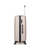 3 Valises 4 roues simples Lipari-C 30/55/65/75 cm & Vanity beiges