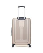 3 Valises 4 roues simples Lipari-C 30/55/65/75 cm & Vanity beiges