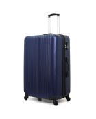 3 Lipari-C 30/55/65/75 cm & Vanity blauwe eenpersoons koffers met 4 wielen