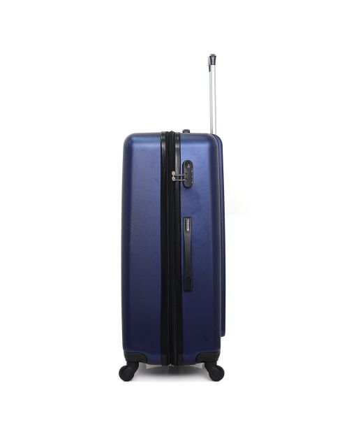 3 Lipari-C 30/55/65/75 cm & Vanity blauwe eenpersoons koffers met 4 wielen