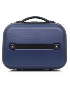 3 Lipari-C 30/55/65/75 cm & Vanity blauwe eenpersoons koffers met 4 wielen