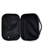3 Lipari-C 30/55/65/75 cm & Vanity blauwe eenpersoons koffers met 4 wielen