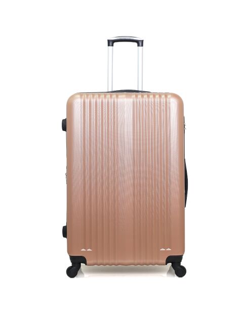 Lipari-B Reisekoffer mit 4 Rädern, 75 cm, mit einem Rad, Roségold