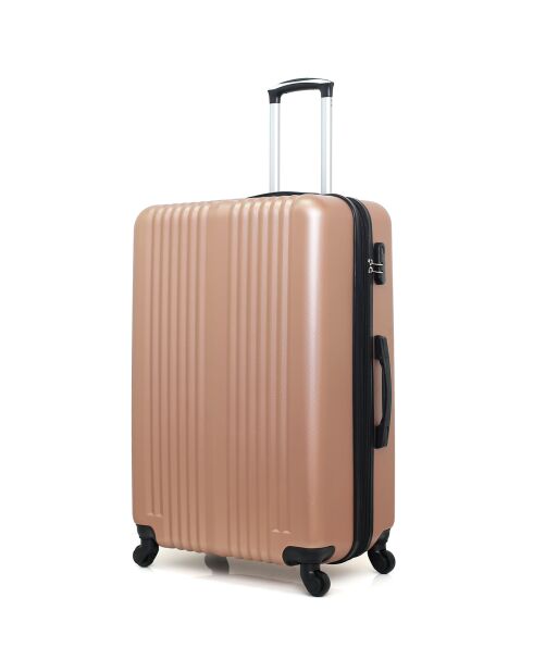 Lipari-B Reisekoffer mit 4 Rädern, 75 cm, mit einem Rad, Roségold