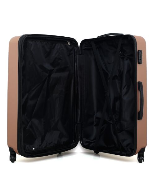 Lipari-B Reisekoffer mit 4 Rädern, 75 cm, mit einem Rad, Roségold