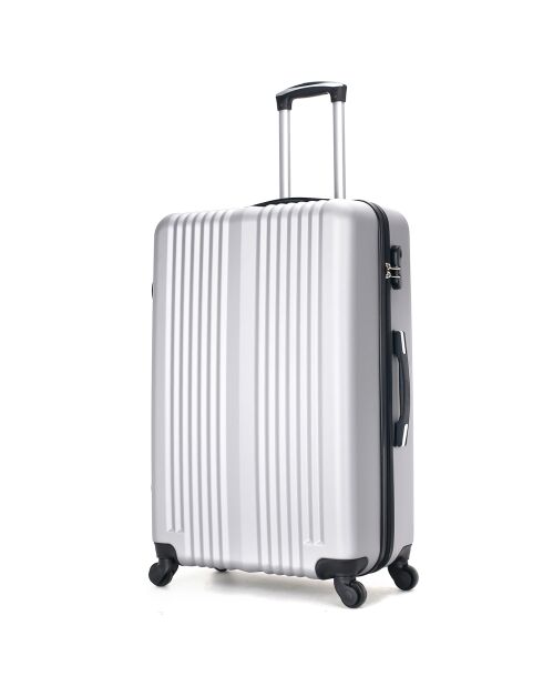Lipari-B Reisekoffer mit 4 Rädern, 75 cm, mit einem Rad, Grau